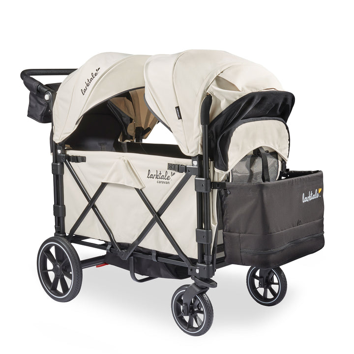 Larktale Caravan V3 Stroller, 2-Seater Kids Wagon, 207lb Capacity, Newport Taupe