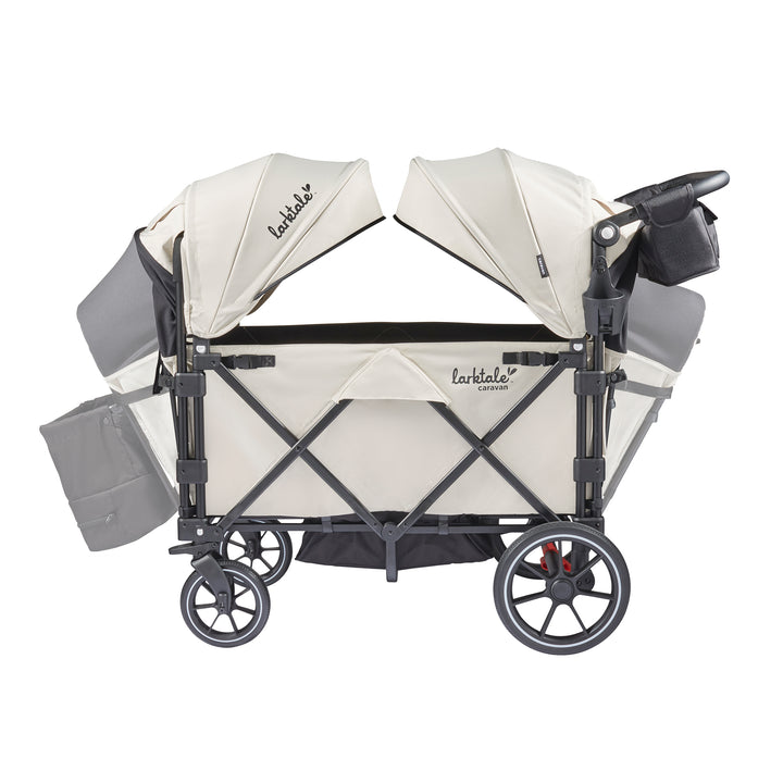 Larktale Caravan V3 Stroller, 2-Seater Kids Wagon, 207lb Capacity, Newport Taupe