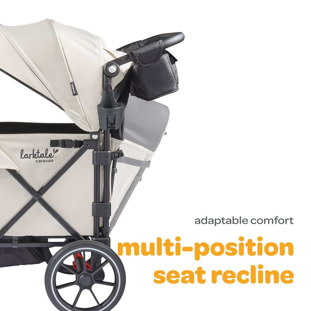 Larktale Caravan V3 Stroller, 2-Seater Kids Wagon 207lb Capacity Green(Open Box)