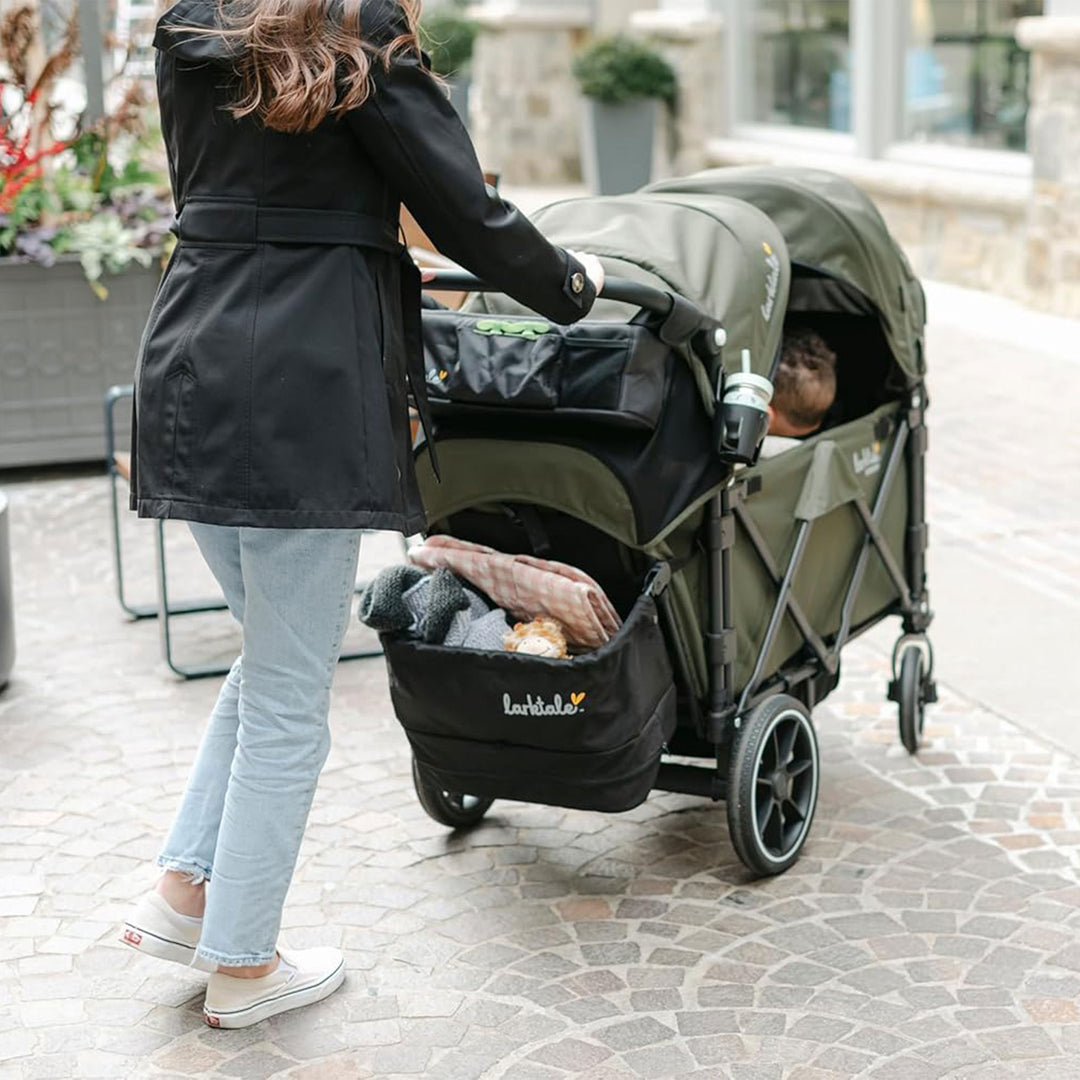 Larktale Caravan V3 Stroller, 2-Seater Kids Wagon 207lb Capacity Green(Open Box)