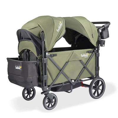 Larktale Caravan V3 Stroller, 2-Seater Kids Wagon, 207lb Capacity, Chelsea Green - VMInnovations