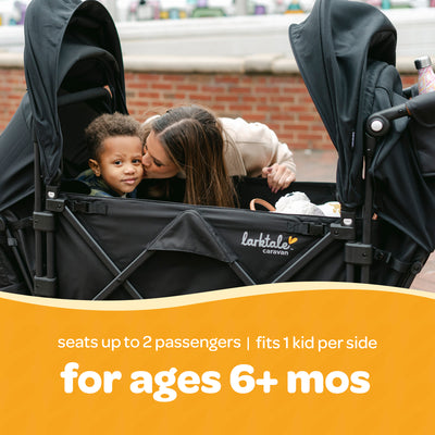 Larktale Caravan V3 Stroller, 2-Seater Kids Wagon, 207 lb Capacity (Open Box) - VMInnovations