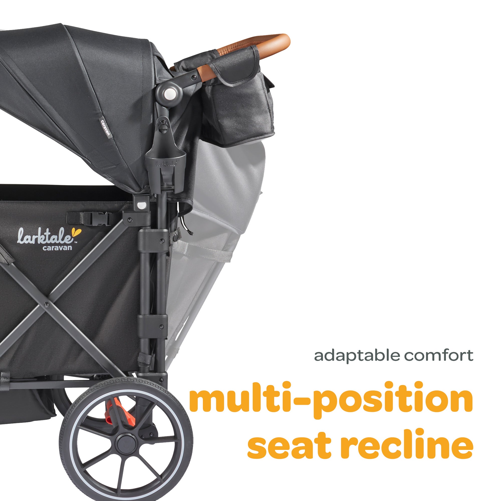 Larktale Caravan V3 Stroller, 2-Seater Kids Wagon, 207 lb Capacity (Open Box) - VMInnovations