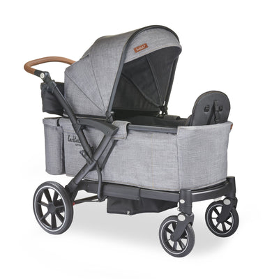 Larktale Sprout V2 Adjustable Stroller 2 Seater Wagon, 120 lb Capacity, Gray - VMInnovations