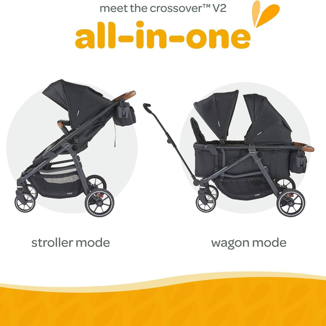 Larktale Convertible Stroller Wagon Combo, Babies & Toddler, Crossover V2, Black