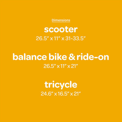 Larktale Scoobi Scooter, 2 to 5 Years, Balance Bike & Tricycle, Yellow(Open Box)