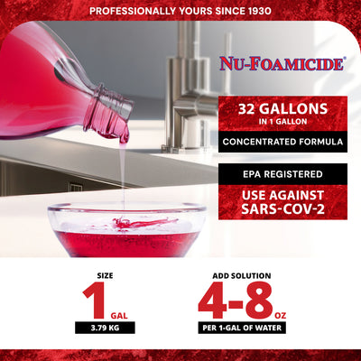 Glissen Nu-Foamicide Cleaner Concentrate, Industrial & Commercial, (Open Box)