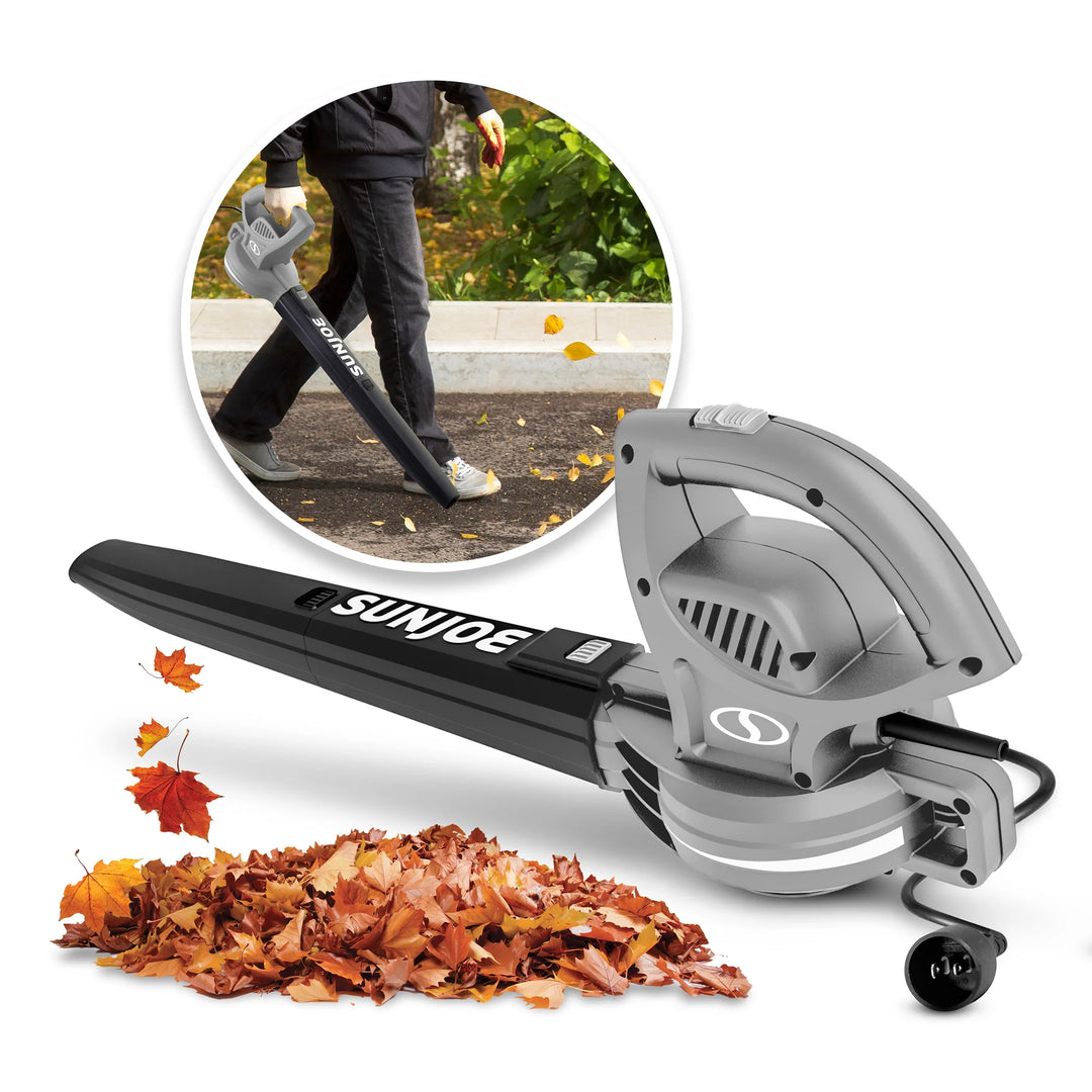 Sun Joe Electric All Purpose Leaf Blower, 6 Amp Motor, 155MPH Air Speed (Used)