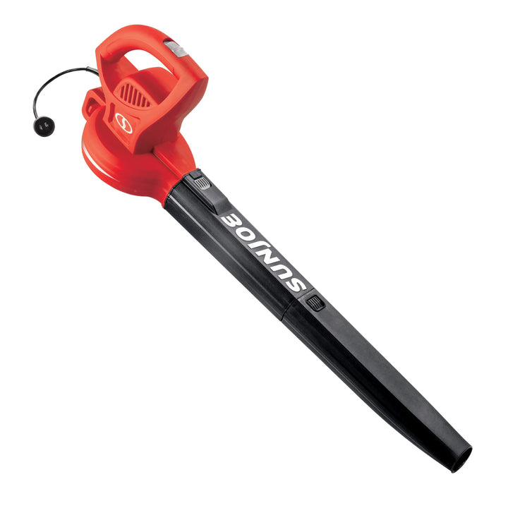 Sun Joe Electric All Purpose Leaf Blower, 6 Amp Motor, 155 MPH Air Speed, Red