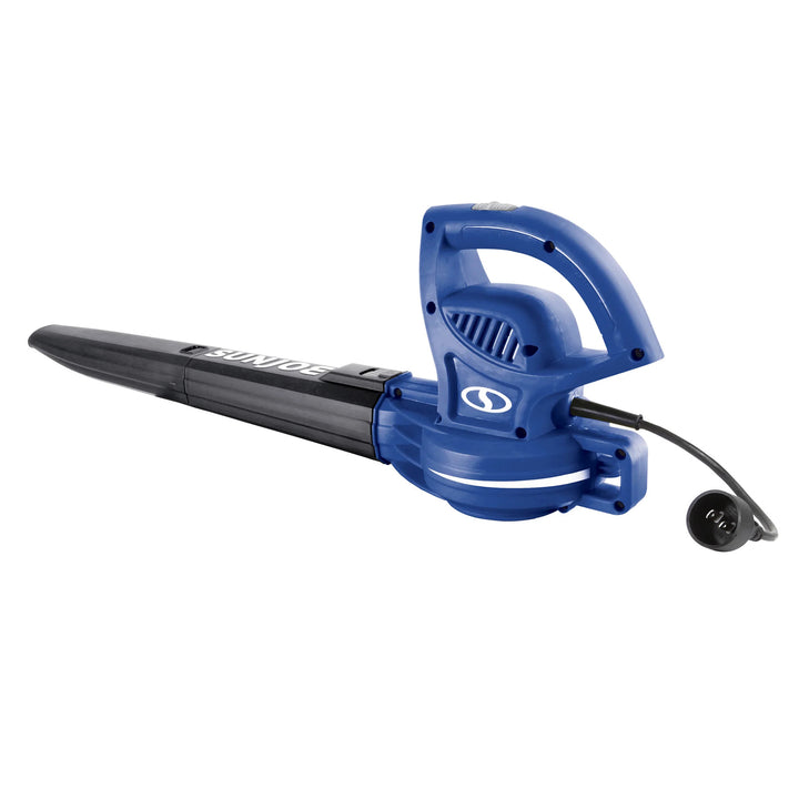 Sun Joe Electric All Purpose Leaf Blower, 6 Amp Motor, 155 MPH Air Speed, Blue