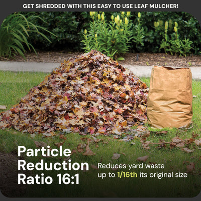 Sun Joe Electric Leaf Mulcher/Shredder 13 Amp w/ Adjustable Dial, Black (Used) - VMInnovations