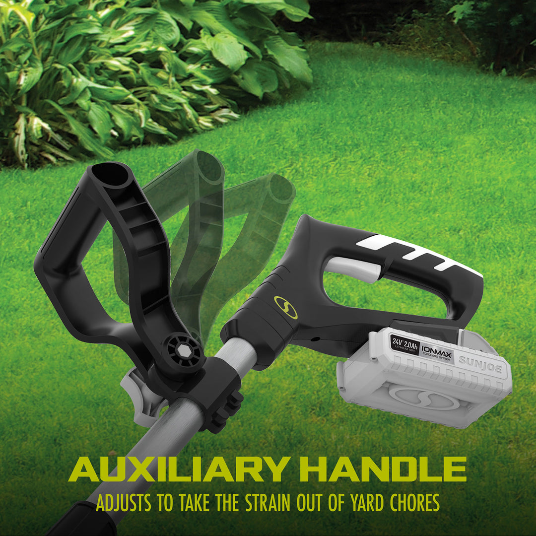Sun Joe 24V CordlessTiller & Cultivator, 6" Blades, & 2.0Ah Battery (Used) - VMInnovations