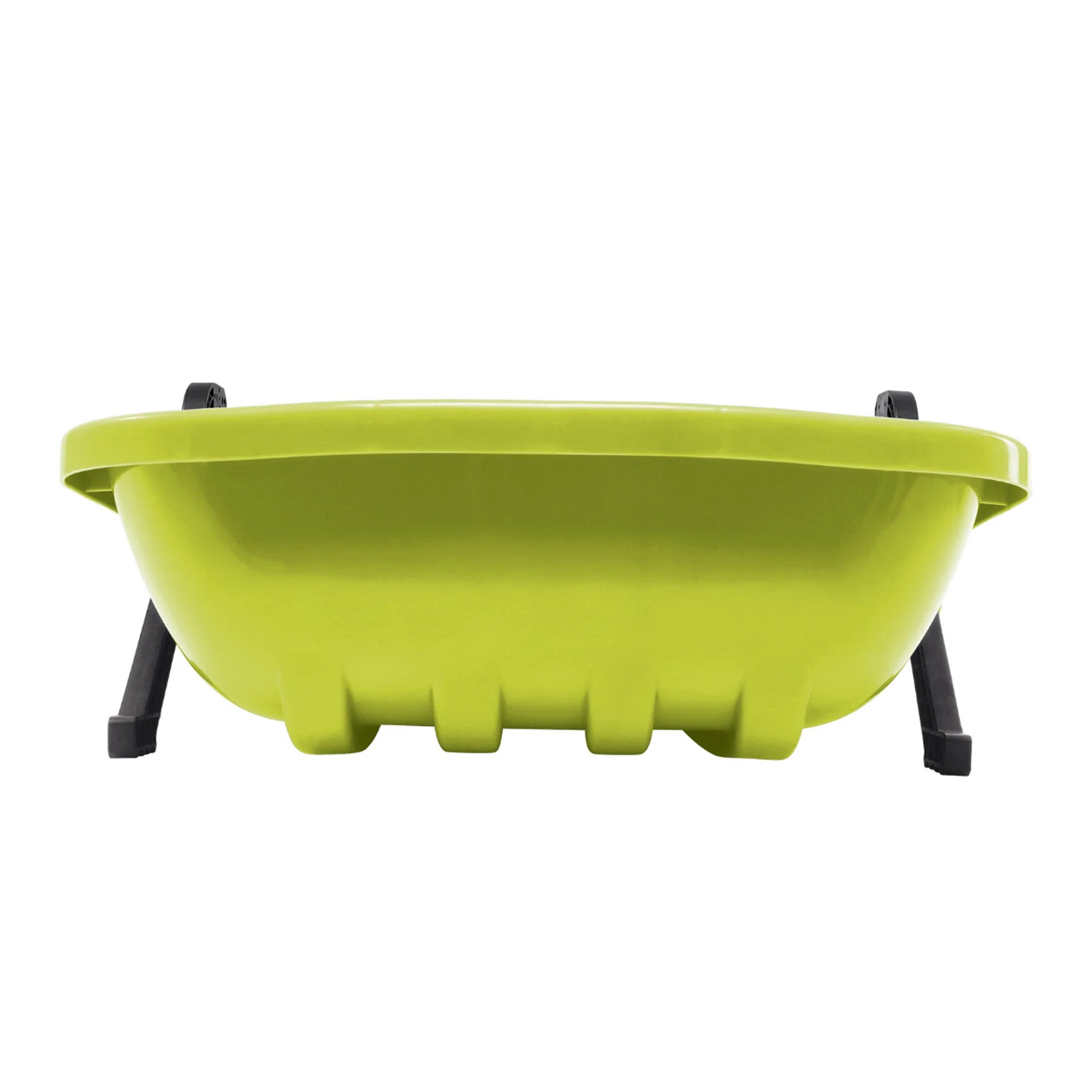 Snow Joe Snow Sled, 34” Toboggan Board w/Handles & Rope, Green (Open Box) - VMInnovations