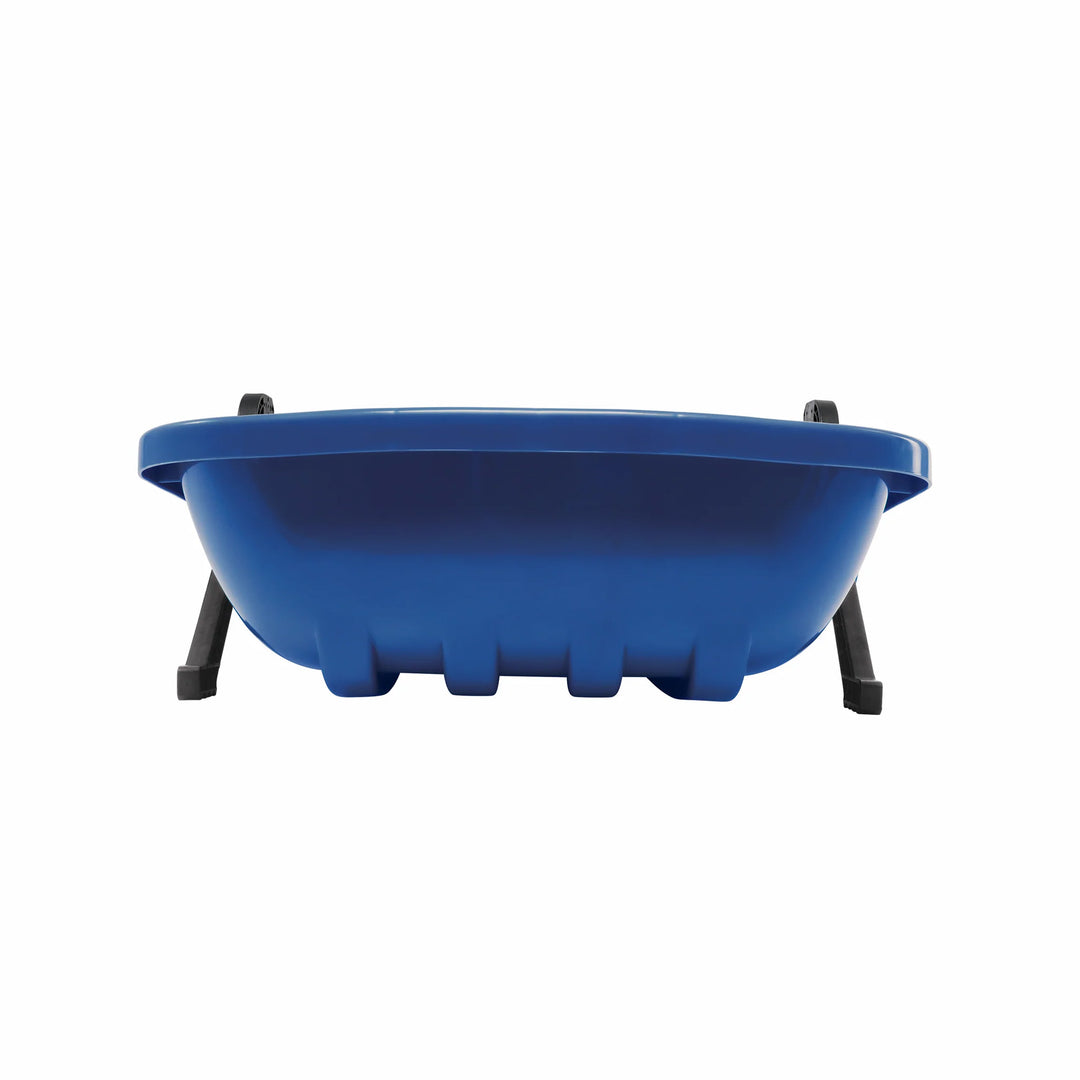 Snow Joe Snow Sled, 34” Sledding Toboggan Board w/Handles & Rope, Blue(Open Box) - VMInnovations
