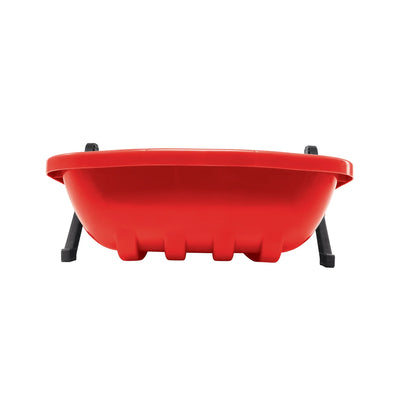 Snow Joe Plastic Snow Sled, 48” Sledding Toboggan Board w/ Handles, SJ-SLD48-RED - VMInnovations