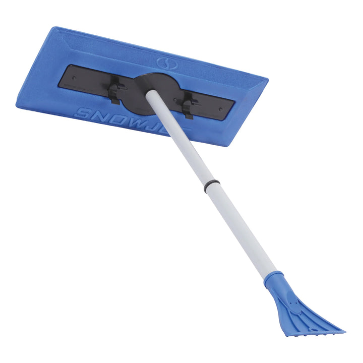 Snow Joe Windshield Ice Scraper, Window Snow Removal Broom, Blue (Open Box)