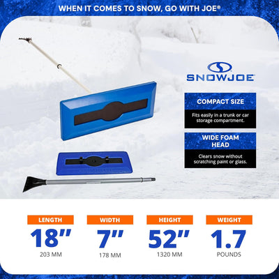 Snow Joe 24V Electric Snow Blower IONMAX & Windshield Ice Scraper Broom Combo