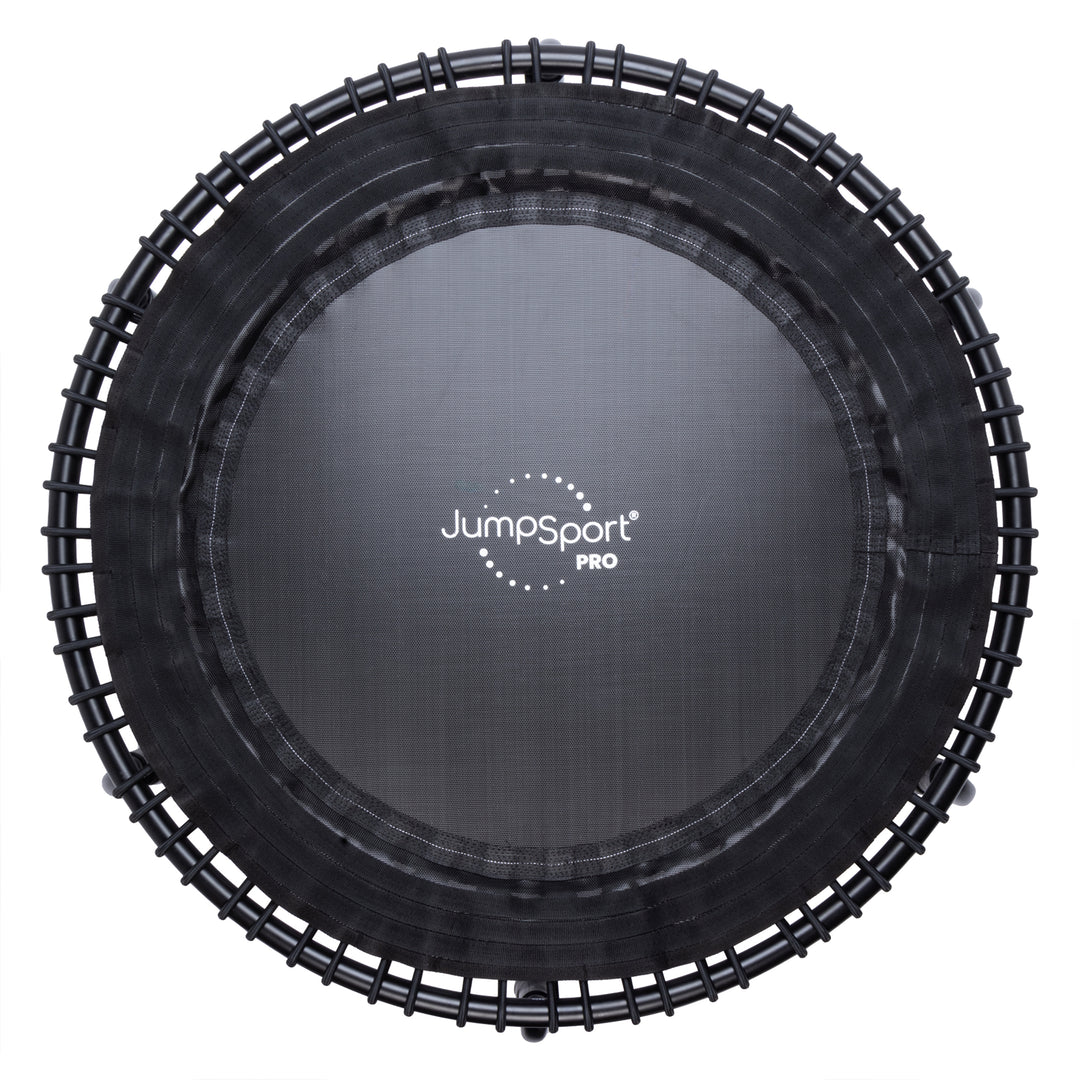 JumpSport 550 PRO CE Workout Rebounder for Adults, 44" Fitness Trampoline, Black