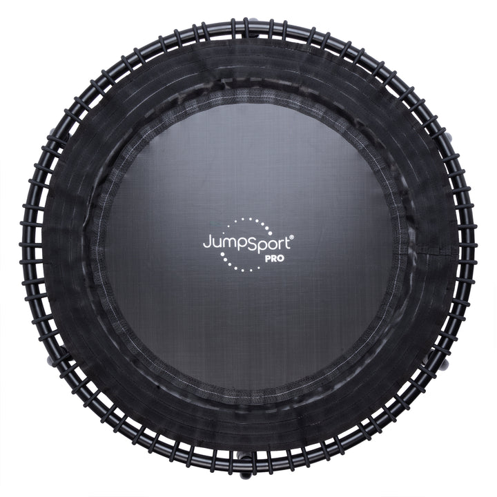 JumpSport 550 PRO CE Workout Rebounder for Adults, 44" Fitness Trampoline, Black