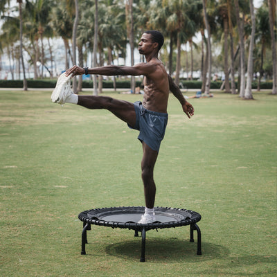 JumpSport 550 Workout Rebounder Mini Trampoline Jumper w/Cables (Open Box)