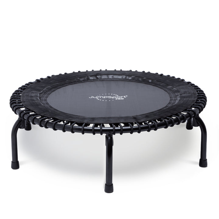 JumpSport 550 PRO CE Workout Rebounder for Adults, 44" Fitness Trampoline, Black