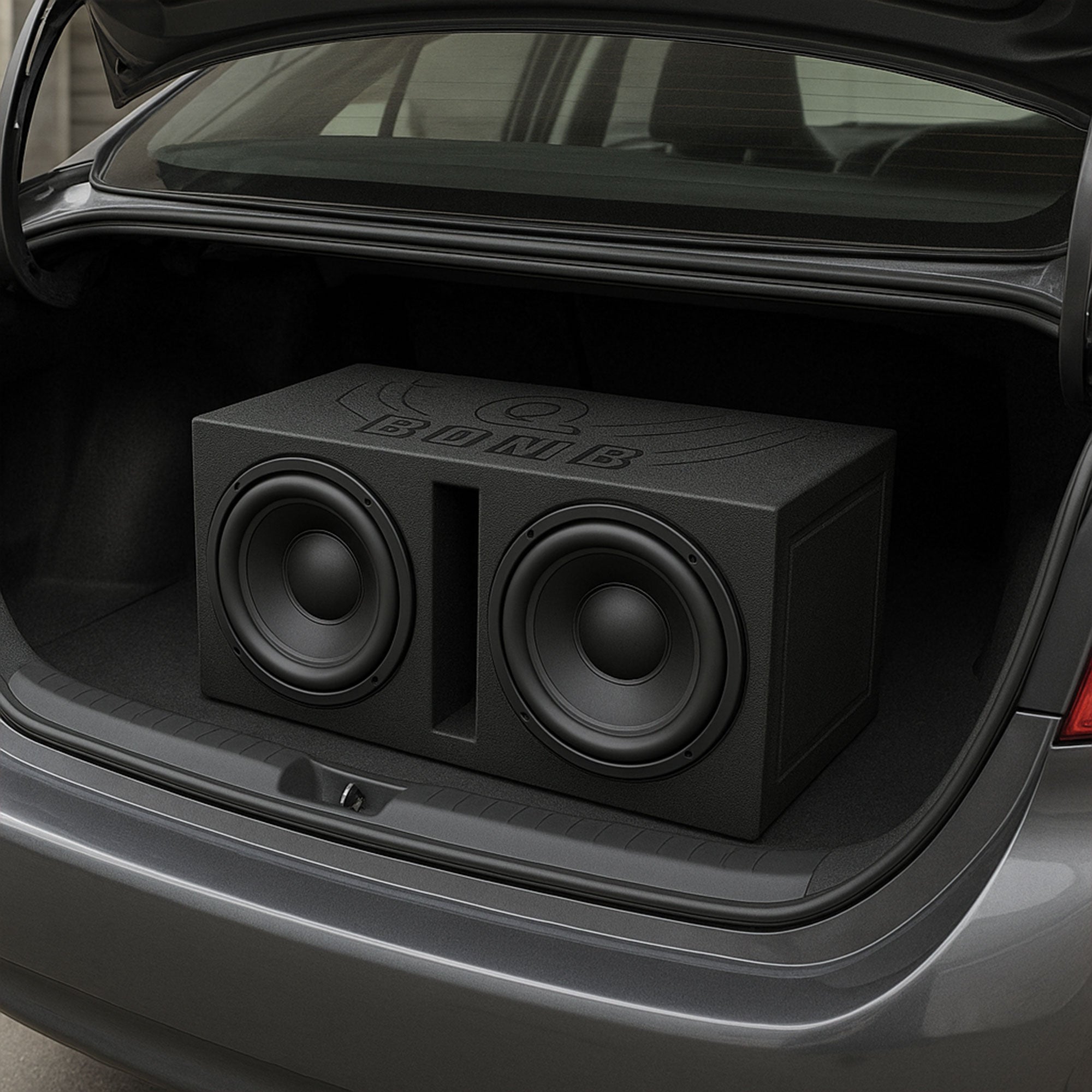 Q-POWER QBOMB15V 15" Dual Vented Car Audio Subwoofer Sub Box Enclosure(Open Box)