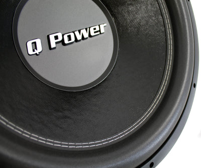 QPower QPF15 15" 2200W Deluxe Series Dual Voice Coil Car Audio Power Subwoofer