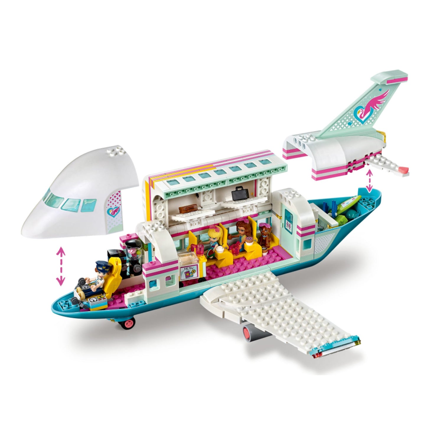 LEGO Friends 41429 Heartlake City Airplane 574 Piece Block Building Set for Kids