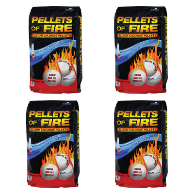 Snow Joe 4 Pack Pellets of Fire Ice Melter for Driveways & Sidewalks, 20 lbs - VMInnovations