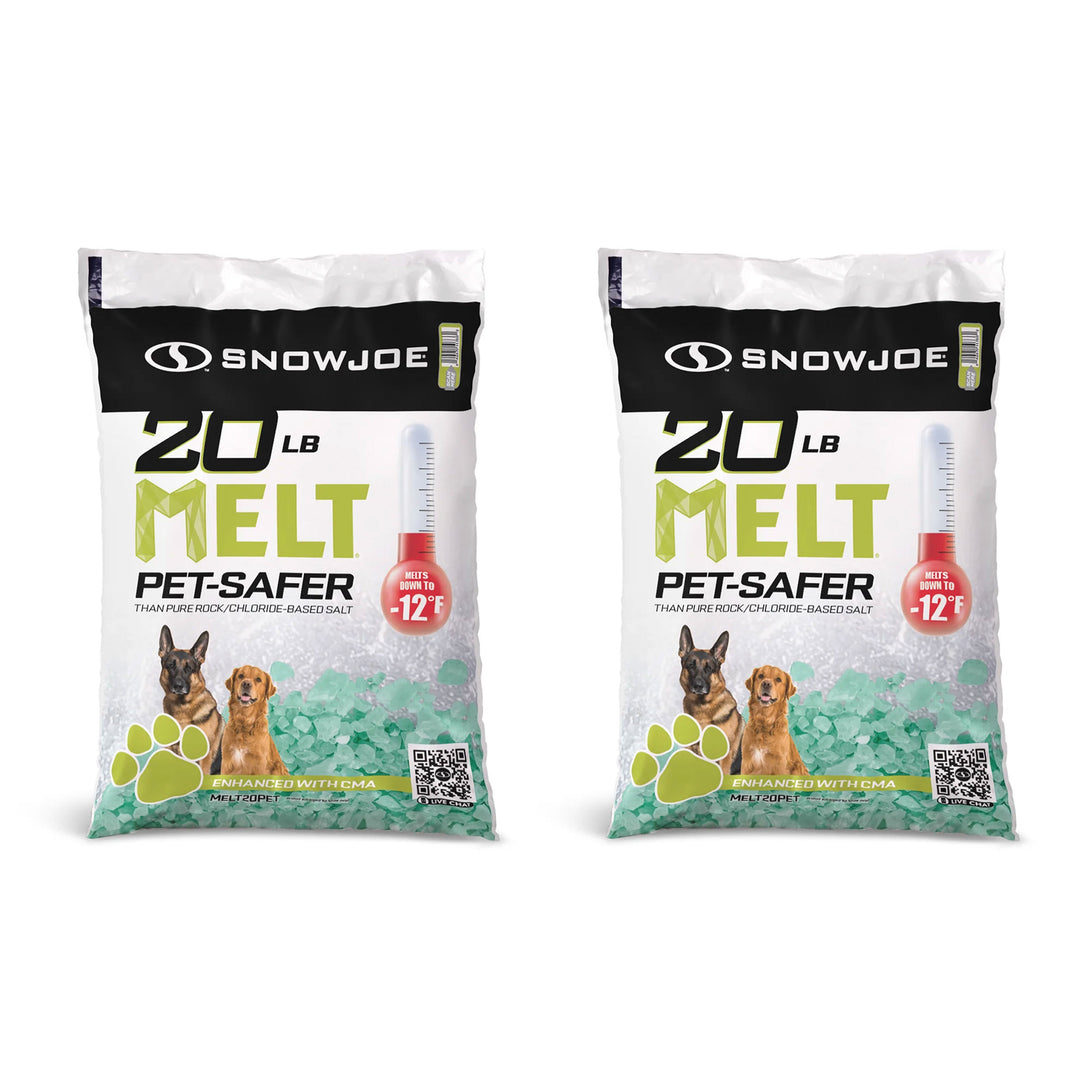 Snow Joe 2 Pack Pet Safer Premium Ice Melt Blend, Safer for Concrete Essentials