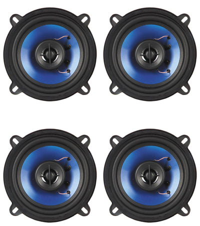(4) New Q-POWER QP525 5.25" 1000 Watt 2-Way Coaxial Car Audio Speakers | 2 Pairs