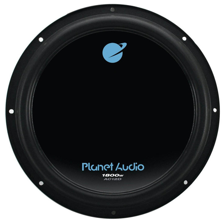 Planet Audio AC12D 12" 1800 W 4 Ohm Dual Voice Coil Car Audio Subwoofer (2 Pack)