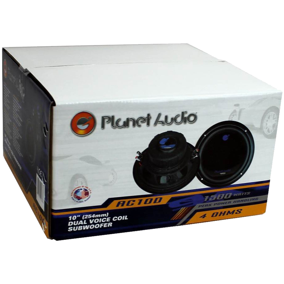Planet Audio 10" 1500W Dual 4 Ohm Voice Coil Car Audio Power Subwoofer(Open Box)