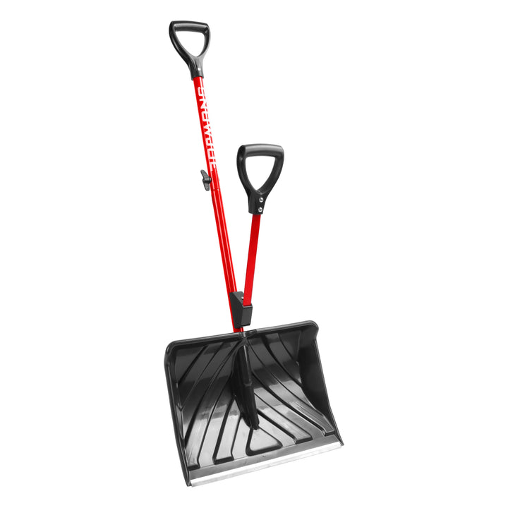 Snow Joe Snow Shovel w/ 18" Shovel Blade & Assist Handle, Red (Open Box)