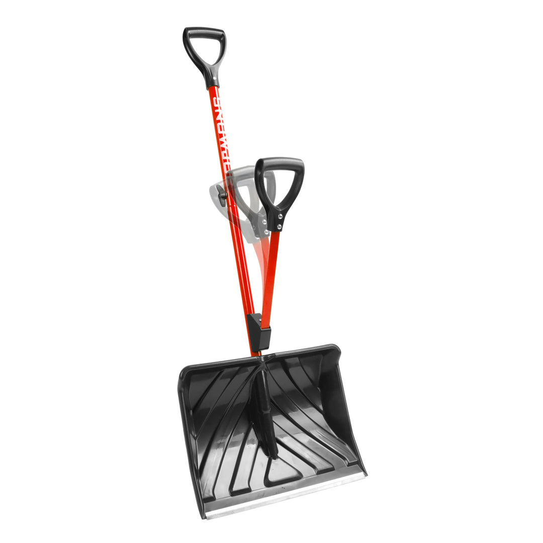 Snow Joe Shovelution Snow Shovel w/ 18" Shovel Blade and Handle, SJ-SHLV01-RED