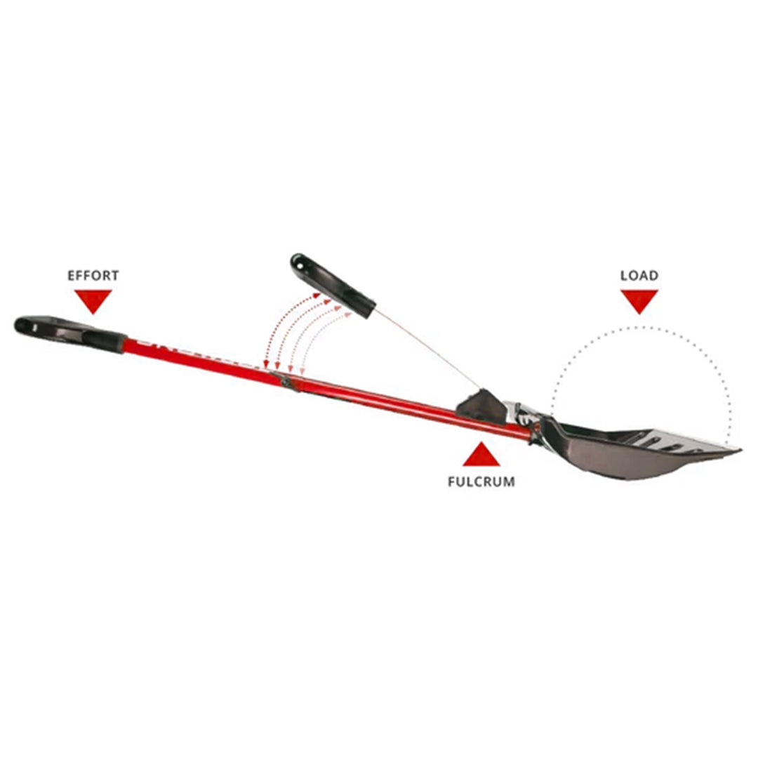 Snow Joe Snow Shovel w/ 18" Shovel Blade & Assist Handle, Red (Open Box)