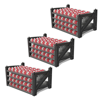 Shelf Reliance Cansolidator Max 156 Soup & Small Canned Storage, USA Made,3 Pack - VMInnovations