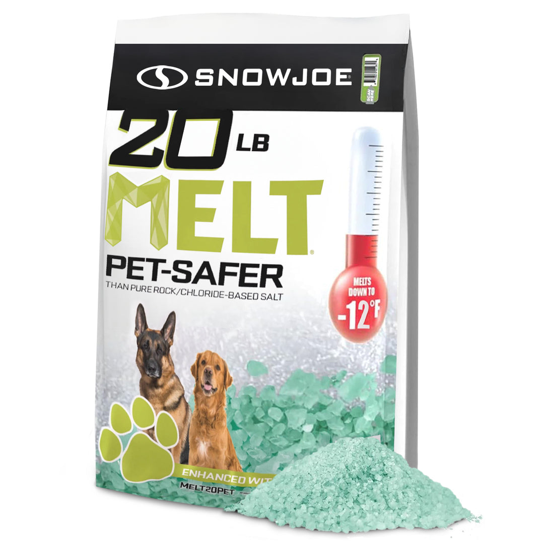 Snow Joe Pet-Safer Ice Melt Blend, Safer for Concrete and Sidewalks, 20 Lbs