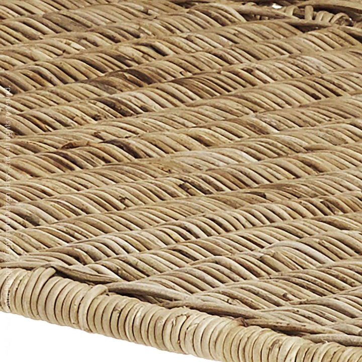 texxture Ormond Woven Rattan Side Chair w/Metal Legs, Natural (Open Box) - VMInnovations