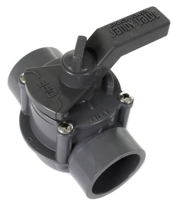 New Jandy Zodiac 3407 1.5" To 2" 2 Port Space Saver Plumbing Valve Positive Seal - VMInnovations