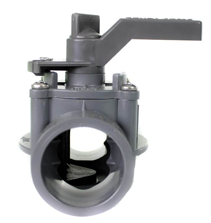Zodiac 1.5" To 2" 2 Port Space Saver Plumbing Valve Positive Seal (Open Box)
