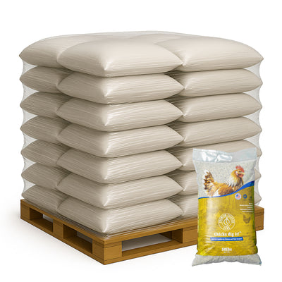 Premium Chicken Sand, Odor Eliminating Bedding for Coops, 50 Lb Bag, 56 Pack - VMInnovations