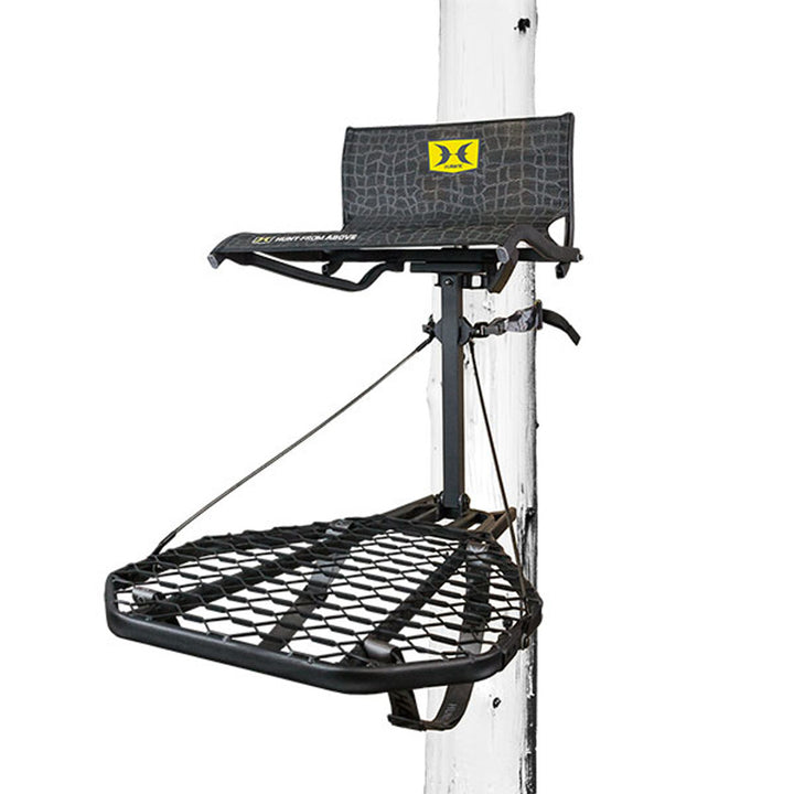 Hawk Hang On Stand, Lumbar Seat Hunting Gear w/Platform, 34x24" (For Parts)