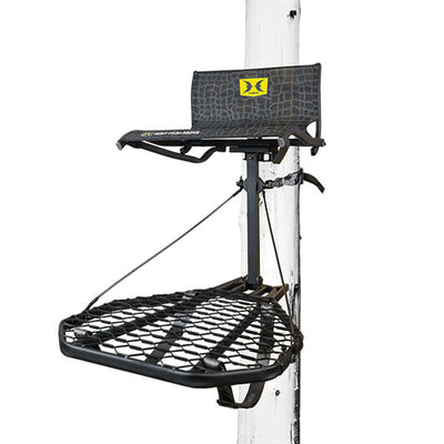 Hawk Hang On Stand, Lumbar Seat Hunting Gear w/Platform, 34x24" (For Parts) - VMInnovations