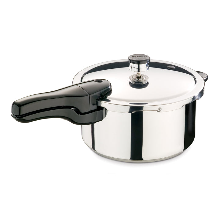 Presto 01341 4 Quart Stainless Steel Pressure Cooker, Tri Clad Base, Silver