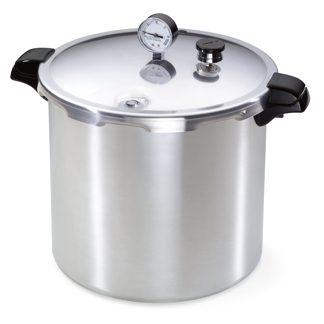 Presto 01784 24 Quart Pressure & Boil Canner Induction Capable, Aluminum, Silver