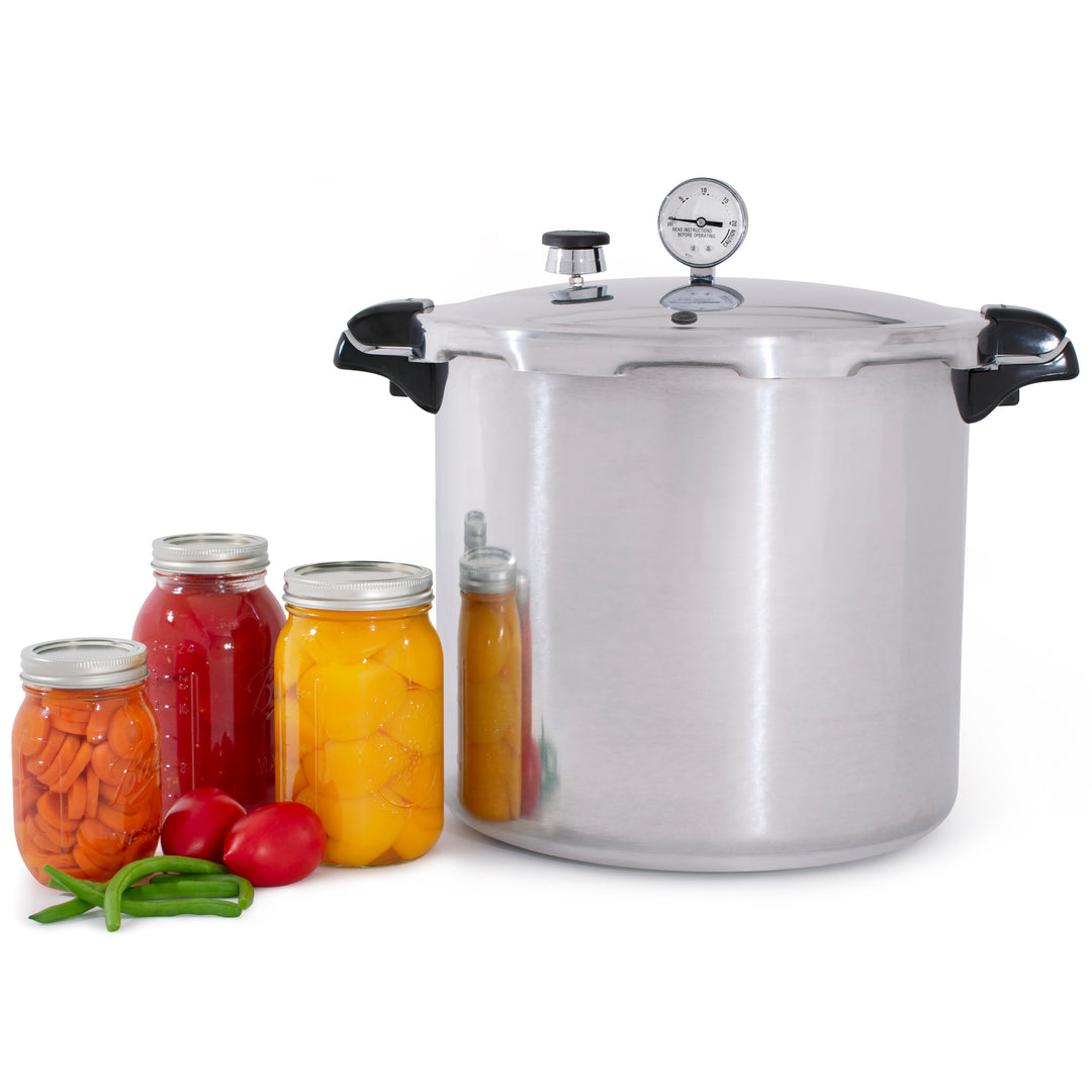 Presto 01784 24 Quart Pressure & Boil Canner Induction Capable, Aluminum, Silver