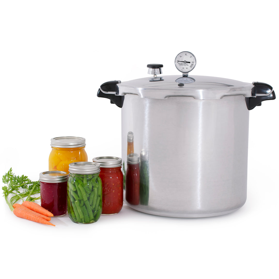 Presto 01784 24 Quart Pressure & Boil Canner Induction Capable, Aluminum, Silver