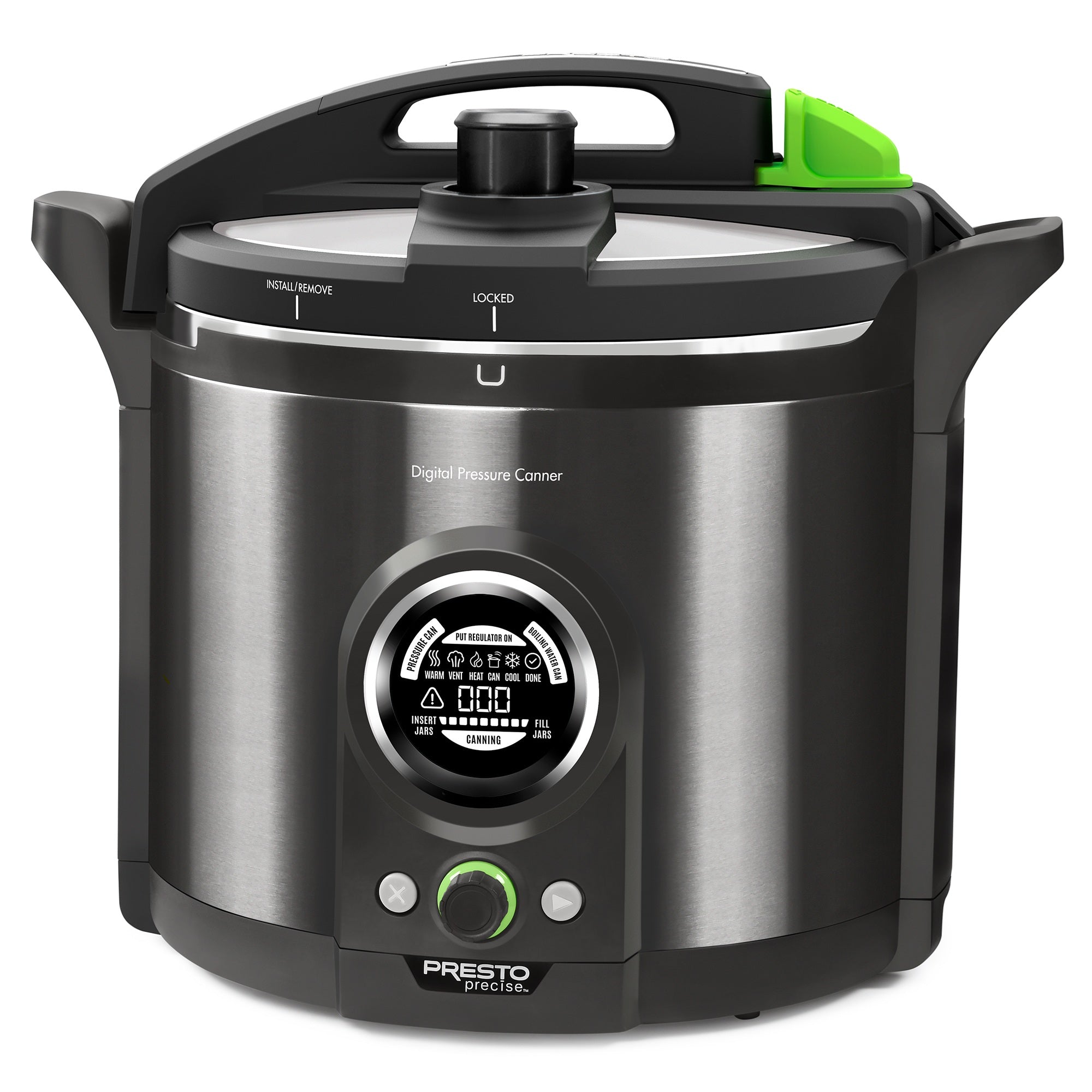 Presto Precise 02144 12 Qt Electric Pressure Canner, Stainless Steel, Black (Used)