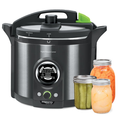 Presto Precise 02144 12 Qt Electric Pressure Canner, Stainless Steel, Blk (Used)
